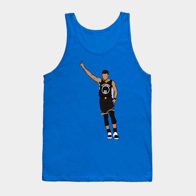 Steph Curry Celebration - Golden State Warriors Tank Top by xavierjfong